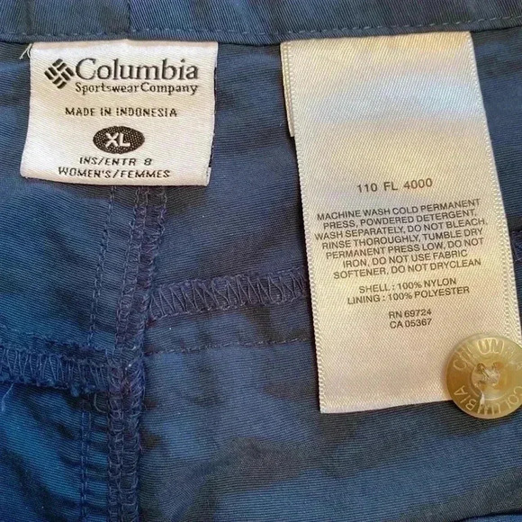 Columbia Omni Shade Performance Fishing Gear Navy Blue Mens Shorts, Size XL. - Picture 7 of 11